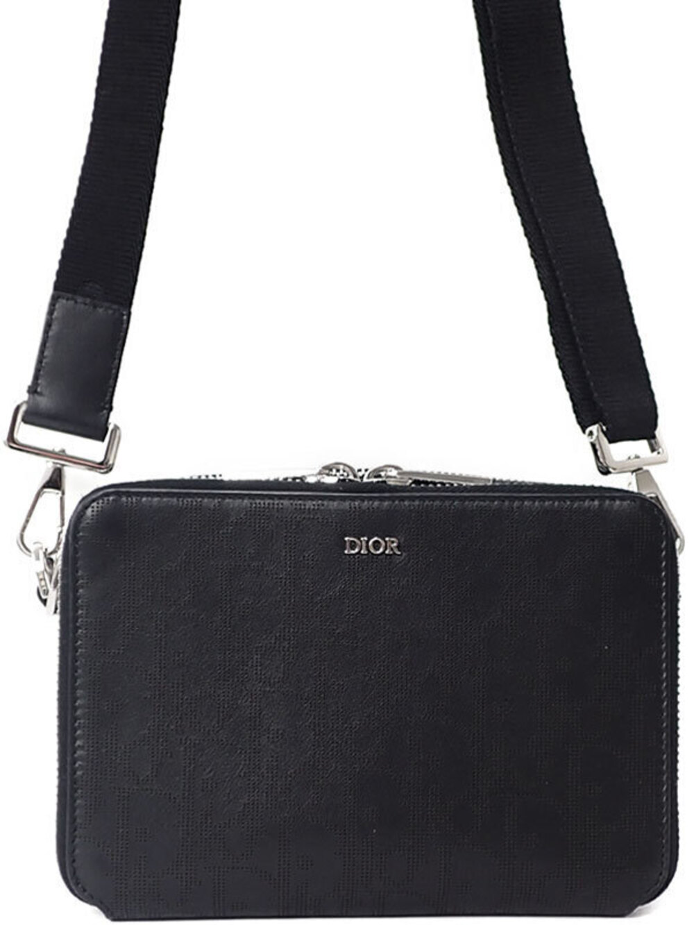 Christian Dior Oblique Galaxy Strap Pouch Clutch Shoulder Bag